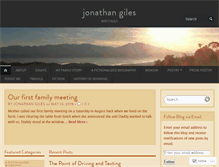 Tablet Screenshot of jonathangileswriter.com